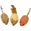 Nobby pliušinės pelės su katžole, oranžinės, 12 cm, 1 pakuotė (1 x 3 vienetai)