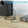 Nobsound 1x2 Rca audio kabelis, paauksuotas, 1m
