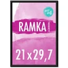 None A4 formato 21x30 nuotraukų rėmelis, nuotraukoms, diplomui, juodas, aliumininis