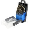 Nortools 25 vnt. Hss M35 kobalto 5% metalo grąžtų rinkinys Din338 su 135° padalintu galu 1-13 mm x 0,5 mm