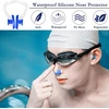 Nose Clip for Swimming, 6 vnt. vandeniui atsparių silikoninių spaustukų nosiai plaukiojimui su dėžute laikymui, skirti suaugusiems, pradedantiesiems