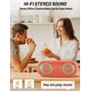 Kompiuterio kolonėlės Notabrick bluetooth garsiakalbis su rgb apšvietimu, nešiojama muzikos dėžutė su ipx7 atsparumu vandeniui, 30 w stereo poravimas, belaidis bluetooth 5.0, 24 valandų baterija namams, laukui, vakarėliams, kelionėms (oranžinis)