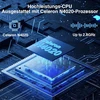 Notebook 14 colių Win 11 Celeron N4020 nešiojamas kompiuteris 256gb Ssd palaiko 1tb Ssd išplėtimą, pilnas metalinis korpusas, 1080p, Bt 4.2, Mini Hdmi ir belaidė pelė, klaviatūros plėvelė - mėlynas