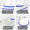 Noviclass® 2 dalių 2500 ml talpos maisto laikymo dėžučių rinkinys su matavimo taurele sausam maistui, ryžiams, miltams, plovikliams, maisto konteineris, šunų maistas (talpa: 2 x 2500 ml)