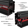 Novopal 2000 W automobilinis įtampos keitiklis -24 V 230 V gryno sinuso bangos su 2 eu lizdais ir usb prievadais + nuotolinis valdymas + akumuliatoriaus kabelis ir instrukcija