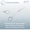 Nts-solingen Sidabrinis Line 250 kirpyklos žirklės satininės kirpyklos žirklės profesionalios 11.5-16.5 cm 100% pagaminta Solingene plaukų žirklės su smulkiais mikro dantukais (5.5 colio = apie 14 cm)