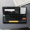 Nuphy Air60 V2 nešiojama mechaninė belaidė mini klaviatūra su apšvietimu, palaiko Qmk/via, suderinama su Windows/mac Os/linux per Bluetooth 5.1/2.4ghz/(usb-c), juoda Gateron Wisteria Switch