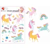 Nuplaunamos tatuiruotės vaikams Vienaragiai 15x10cm