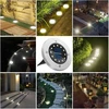 Nurkoo 12 vnt. saulės energija įkraunamų grindų šviestuvų lauke, 12 led saulės šviestuvų, 800 mah diskiniai šviestuvai su patobulintu saulės kolektoriumi, sodo šviestuvas, saulės lempa, saulės prožektorius, dekoracija vejai, takui, baseinui, terasai (šilt
