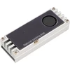 Nvme m.2 heatsink su temperatūros ekranu, m.2 nvme 2280 ssd aušintuvas su dviem šilumą laidžiais silikoniniais padeliais, skirtas m.2 sąsajos 22 x 80 mm ssd (sidabrinis)
