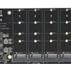 Nvme M.2 Pcie X16 adapteris su 4 prievadais