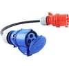Nwp adapteris Cee mova 230 V 16 A į Cee kištuką 400 V 16 A - 3 x 2.5 mm² guminis kabelis - Ip44 - skirtas kempingui, karavanui, valčiai, turgums, naudojimui lauke