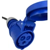 Nwp adapteris Cee mova 230 V 16 A į Cee kištuką 400 V 16 A - 3 x 2.5 mm² guminis kabelis - Ip44 - skirtas kempingui, karavanui, valčiai, turgums, naudojimui lauke