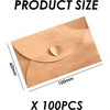 Nyxseat 100 kraft popierinių vokų rinkinys, vokai meilei, kūrybingi vokų maišeliai, paprasti vokai, kortelių saugykla, atvirukų kvietimai, kūrybingi kvietimai