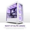 Nzxt H7 Elite 2023 - Cm-h71ew-02 - Atx Mid-tower žaidimų kompiuterio korpusas - Usb-c prievadas - grūdinto stiklo priekinis ir šoninis skydelis - 3 x F-series 140 mm Core Rgb ventiliatoriai įtraukti - paruoštas vandens aušinimui - baltas