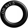 O-žiedas 4x1,5 mm Nbr70 guminis alyvai atsparus sandariklis - 10 vnt.