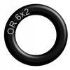 O-žiedas 6x2 Nbr70 guminis atsparus alyvai (50 vnt.)