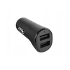 O2 dvigubas Usb-a automobilinis įkroviklis, juodas, 2x12 W