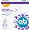 O.b. Extraprotect Normal tamponai, skirti vidutinio stiprumo ir stipresnėms dienoms, maksimali apsauga nuo pratekėjimo*, pakuotėje 56 vnt.