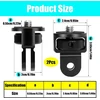 Objektyvas Aliuminio Trikojo Adapteris 1/4" Kameroms, 360° Reguliuojamas