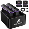 Objektyvas Homesuit akumuliatorių rinkinys 2500mah ir usb įkroviklis x4