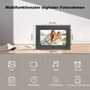 Objektyvas Skaitmeninis nuotraukų rėmelis 7 colių ekranas elektroninis nuotraukų rėmelis su nuotolinio valdymo pulteliu (be wifi) muzikos/video/kalendoriaus/laikrodžio funkcija, palaiko usb/sd kortelę