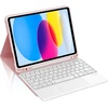 Occtingkind klaviatūra, skirta Ipad 10 kartos 2022, dėklas su klaviatūra, skirtas Ipad 10 10.9 colių, dangtelis su jutikliniu kilimėliu, bluetooth klaviatūra, magnetinis nuimamas qwerty itališkas, skirtas Ipad 10 gen 10.9 colių, rožinis