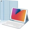 Occtingkind, klaviatūra, skirta ipad 10.2, dėklas su klaviatūra, skirtas ipad 10.2 colių, magnetinė nuimama bluetooth klaviatūra, skirta ipad 2019/2020/2021, vokiečių išdėstymas qwertz, usb c, žydra