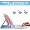 Occtingkind, klaviatūra, skirta ipad 10.2, dėklas su klaviatūra, skirtas ipad 10.2 colių, magnetinė nuimama bluetooth klaviatūra, skirta ipad 2019/2020/2021, vokiečių išdėstymas qwertz, usb c, žydra