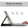 Occtingkind, klaviatūra, skirta ipad 2025/2022, dėklas su klaviatūra, skirtas ipad a16 11 colių 2025 ir ipad10 gen 10,9 colių 2022, bluetooth klaviatūra, qwertz, usb c, trackpad, apšvietimas, juoda