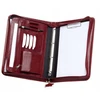 Odinė dokumentų dėklas Solome Lw07 A4, bordo spalvos