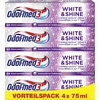 Odol-med3 Baltas & Shine balinanti dantų pasta, 4 x 75 ml