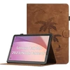 Oduio dėklas, skirtas Lenovo Tab M9 (9 colių) Tb-310fu 2023, aukščiausios kokybės Pu odos daugia kampų folio apsauginis dėklas su kortelių lizdu ir automatinio užmigdymo/pabudimo funkcija, rudas