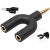 Oem Adapteris stereo minijack 3,5mm M x1 -> F x2 4pin