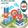 Okyuk vaikiškas išmanusis laikrodis, 4g vaikiškas išmanusis laikrodis, Gps seklys vaikams, laikrodis berniukui, vaikiškas laikrodis su vaizdo skambučiais, mokyklos režimas, Sos funkcija, kamera ir žingsniamatis (t45 žalias)