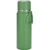 Olerd Termosas, nerūdijančio plieno gertuvė, dovanų rinkinys, 750 ml izoliuotas butelis su 3 puodeliais, nepralaidus vandens butelis kavai, arbatai, išlaiko karštą ir šaltą 6 valandas (žalias)
