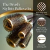 Olivia Garden Nanothermic™ Thermal apvalus plaukų šepetys 34mm - keramikinis, antistatinis, turmalino-jonų ir banguoti nailoniniai šereliai