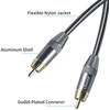Oluote Rca audio žemų dažnių garsiakalbio kabelis, 1,5 m, koaksialinis skaitmeninis audio kabelis, stereo, skirtas namų kinui, Hdtv, stiprintuvo garsiakalbiui