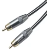Oluote Rca audio žemų dažnių garsiakalbio kabelis, 1,5 m, koaksialinis skaitmeninis audio kabelis, stereo, skirtas namų kinui, Hdtv, stiprintuvo garsiakalbiui