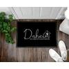 Om3® Juokingas durų kilimėlis su užrašu "daheim - Welch Zauber liegt in diesem kleinen Wort" - Durų kilimėlis - Neslystantis ir skalbiamas - 60 x 40 cm