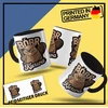 Om3® juokingas kavos puodelis su užrašu - Bobr Kurwa - Viral Meme - Beaver - Beaver - Bober Ii | Keramikinis puodelis | 325 ml | Atspausdintas iš abiejų pusių | Juodas
