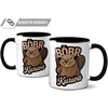 Om3® juokingas kavos puodelis su užrašu - Bobr Kurwa - Viral Meme - Beaver - Beaver - Bober Ii | Keramikinis puodelis | 325 ml | Atspausdintas iš abiejų pusių | Juodas