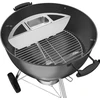 Onlyfire Virdulio rūkykla, skirta Weber 57 cm virdulio griliams, rūkyklos dėžė, rūkymo dėžė, rūkymo nerūdijantis plienas su vandens indu, rūkyklos dėžė, skirta 57 cm skersmens virdulio griliams ir anglies griliams, lėtas rūkymas