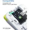 Oozmas skaidrios etikečių juostos, suderinamos su Brother P touch Tze-131, juoda ant skaidrios juostos kasetės 12 mm x 8 m, skaidri etikečių juosta, suderinama su Brother P-touch H107b H105 D400 D410