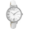 Oozoo C9480 moteriškas laikrodis su odiniu dirželiu, 38 mm, baltas, baltas - C9480, dirželis.
