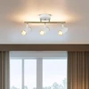Opviq elegantiskas sietynas su metaliniu korpusu, balta ir antikvarine lako apdaila, 5,5 cm skersmens gaubtas, 22 cm aukštis, 3 x Gu10 lemputės įtrauktos, puikiai tinka modernioms erdvėms