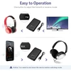 Oqimax Bluetooth adapteris Aux, 2-in-1 Bluetooth 5.3 siųstuvas-imtuvas su mažu vėlavimu, 3,5 mm Aux lizdo garso siųstuvas-imtuvas ausinėms, garsiakalbiams, stereo sistemai, automobiliui, televizoriui, nešiojamam kompiuteriui, lėktuvui