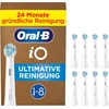 Oral-b Io Ultimate Cleaning elektrinių dantų šepetėlių galvutės, 8 vnt., Ultimate dantų valymo šepetėlio priedas Oral-b dantų šepetėliams, supakuota į pašto dėžutę