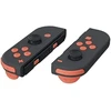 Extremerate atsarginių mygtukų rinkinys, skirtas nintendo switch joycon, matiniai "pasidaryk pats" spalvoti mygtukai ir įrankiai, mygtukų atsarginės dalys, skirtos switch oled joy con (coral oranžinis) be joycon valdiklių