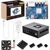 Orange Geeekpi Oranžinis Pi 5 Plus 16gb Lpddr4/4x Rockchip Rk3588 8 branduolių 64 bitų vienos plokštės kompiuteris su emmc lizdu, Opi 5 Plus metalinis korpusas su ventiliatoriumi, oficialus Oranžinis Pi 5v 4a maitinimo šaltinis, skirtas Oranžinis Pi 5 Plus